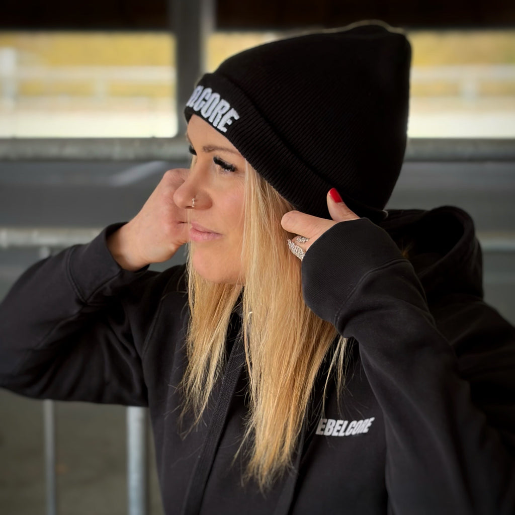 REBELCORE – Classic Logo Beanie (Black)